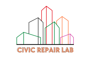 Outline of a cityscape 