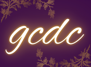 Golden Lower case Letters, spelled out as" gcds"